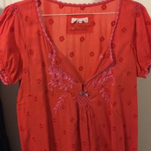 Odd Molly Red Blouse 3 L